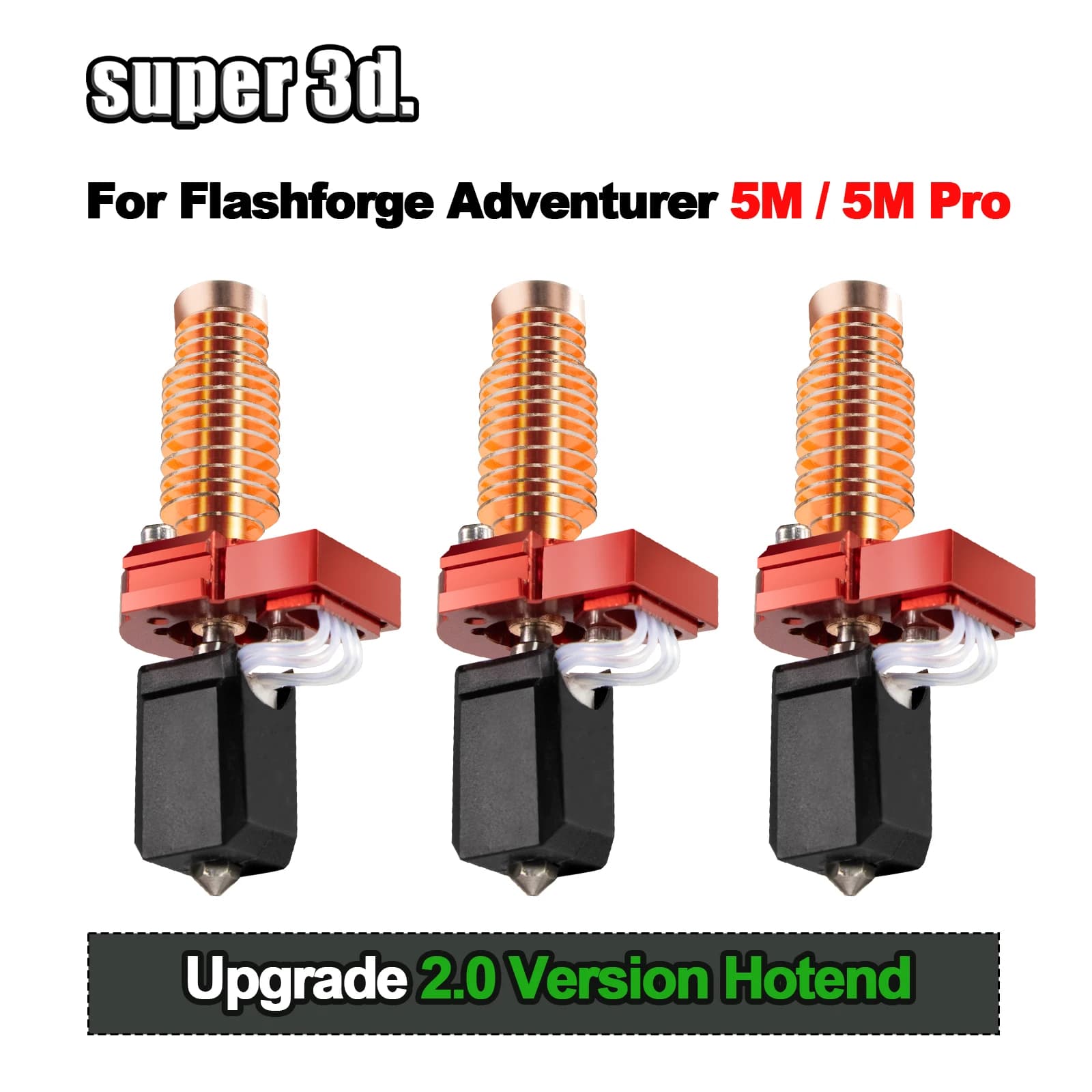 Hotend Upgrade Kit Compatible with Flashforge Adventurer 5M Pro AD5M 3D Printer Ceramic Heating Block Hard Steel Nozzle Hot End