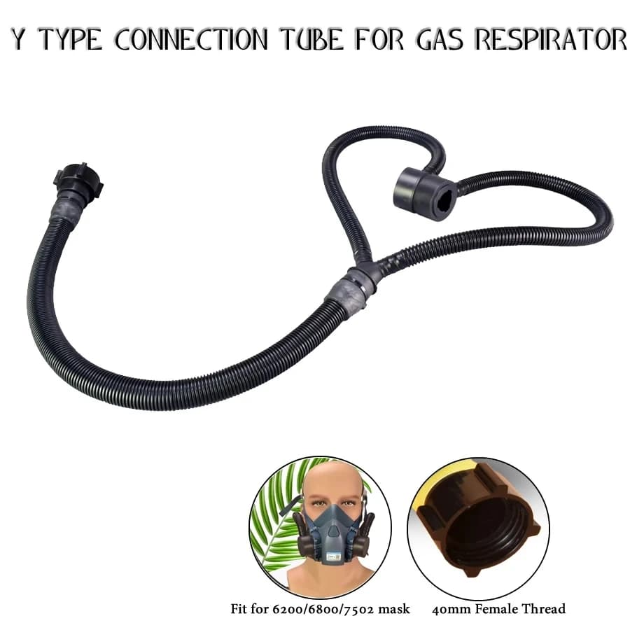 Tubo di respirazione universale tipo Y RD40, tubo corrugato collegabile per maschera antigas, adattatore filtro per accessori 6200/7502/6800