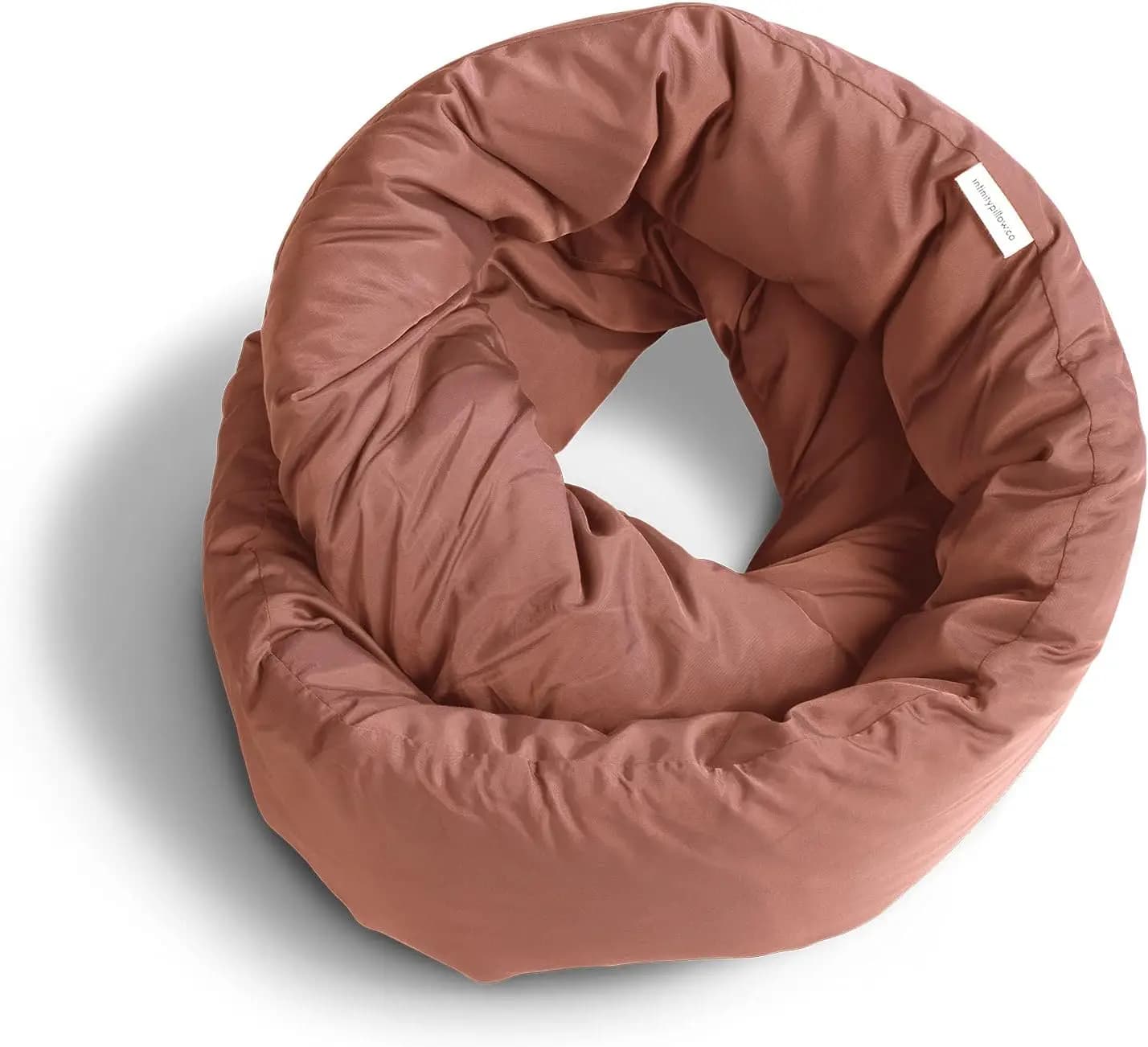 Cuscino da Viaggio Infinity - Supporto Cervicale Regolabile per Comfort a Casa e in Viaggio (Terracotta)