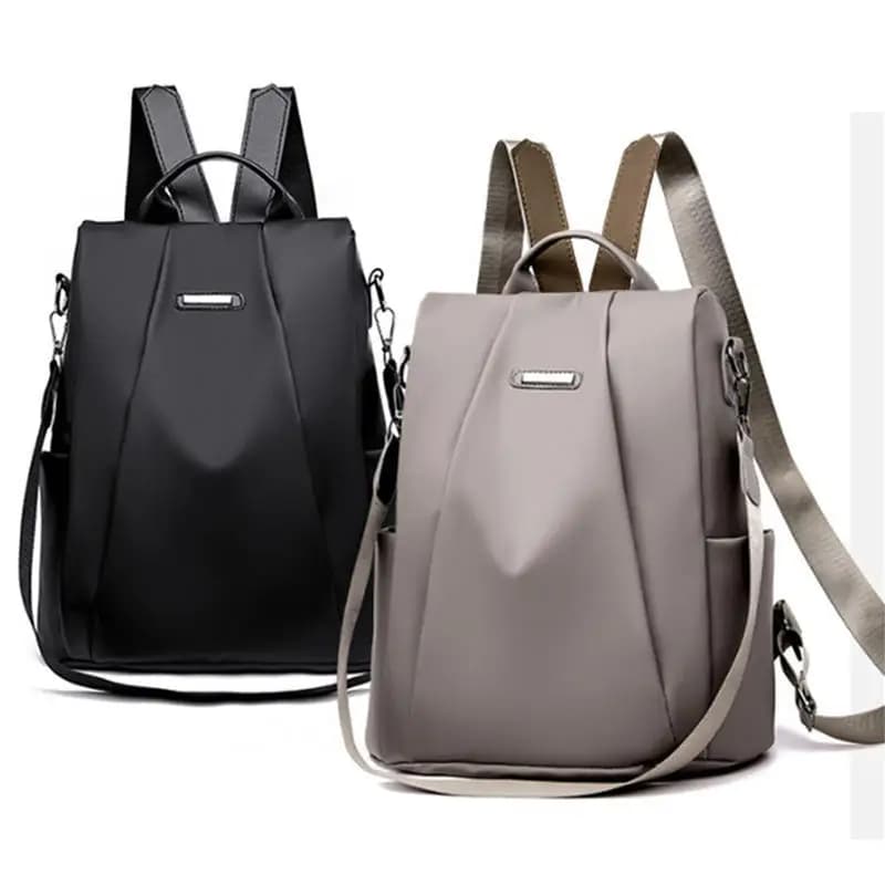 Nuovo zaino multifunzione da donna, borsa da scuola casual in tinta unita per ragazze, borsa a tracolla da viaggio con tracolla staccabile alla moda