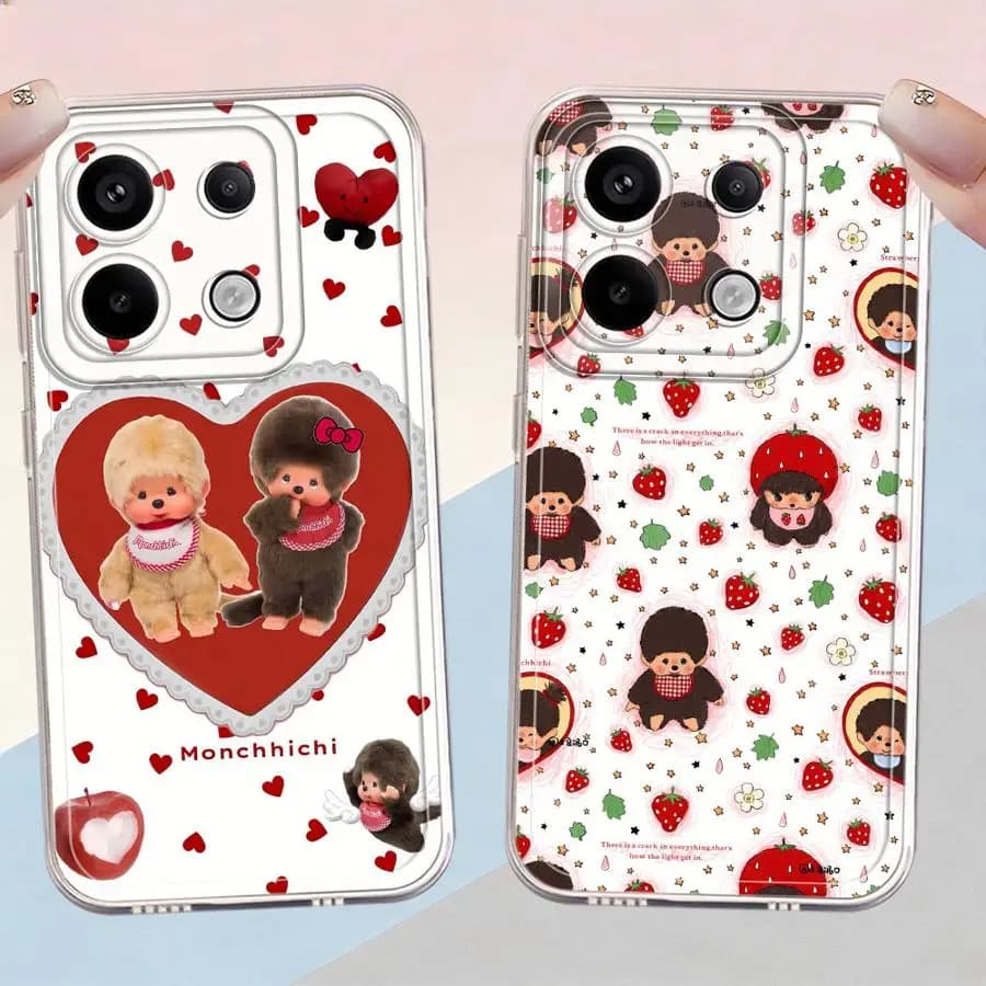 Cover Morbida per Telefono Xiaomi Redmi Note 14 Pro Plus A4 9 10 12 13C 12S Note 13 14C 11 11S 10S con Design Cartoon M-monch-hichis