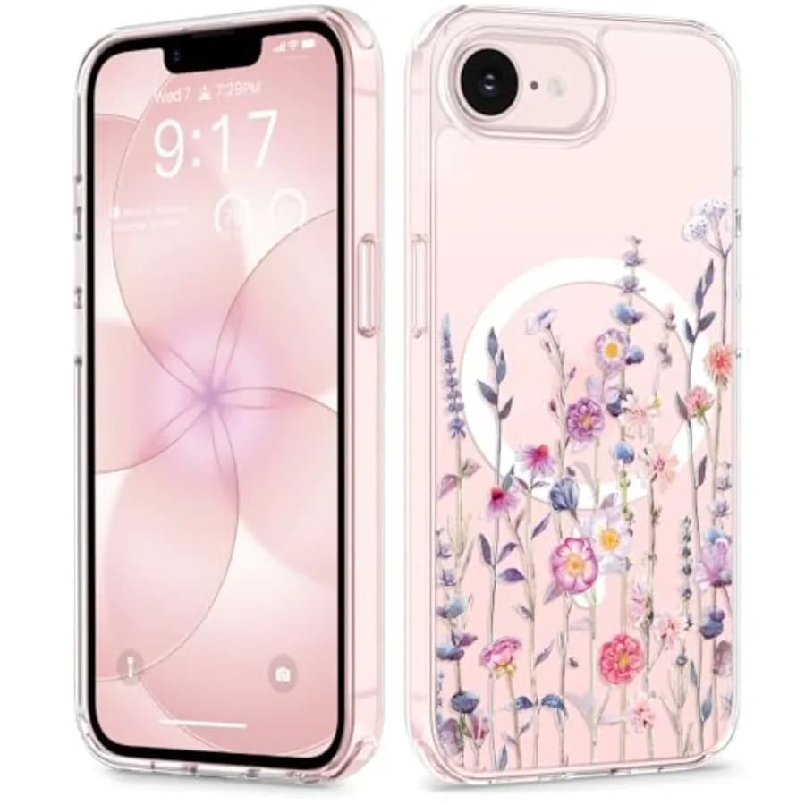 for iPhone 17e Case and iPhone 16e Case, Compatible with MagSafe [Non-Yellowing][Military-Grade Protection] Hard PCandTPU Bumpe