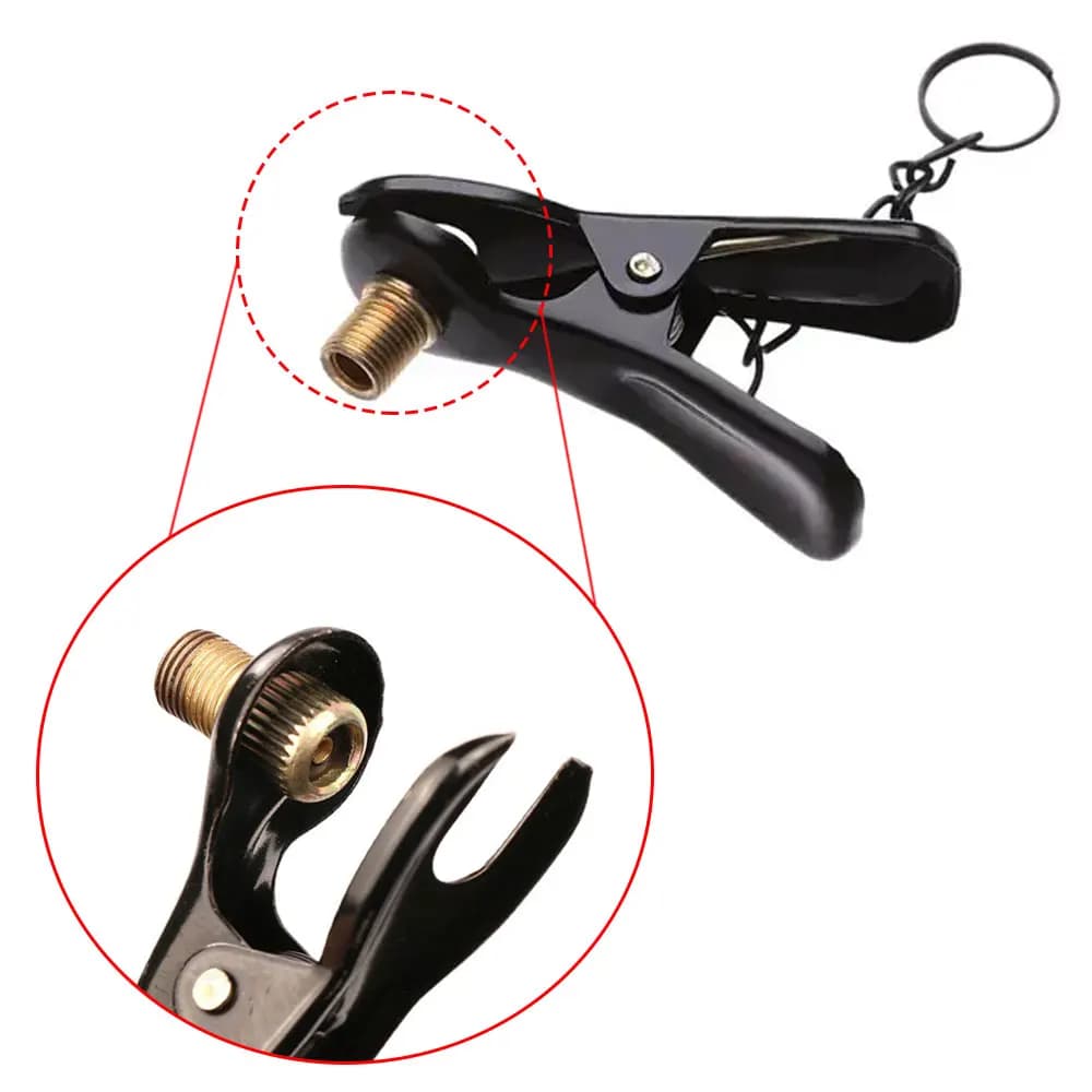 Clip per ugello pompa di gonfiaggio bici Connettore valvola AV FV Valvola testa Pneumatico per bicicletta Pompa ad aria per pneumatici Accessori per bici da ciclismo all'aperto