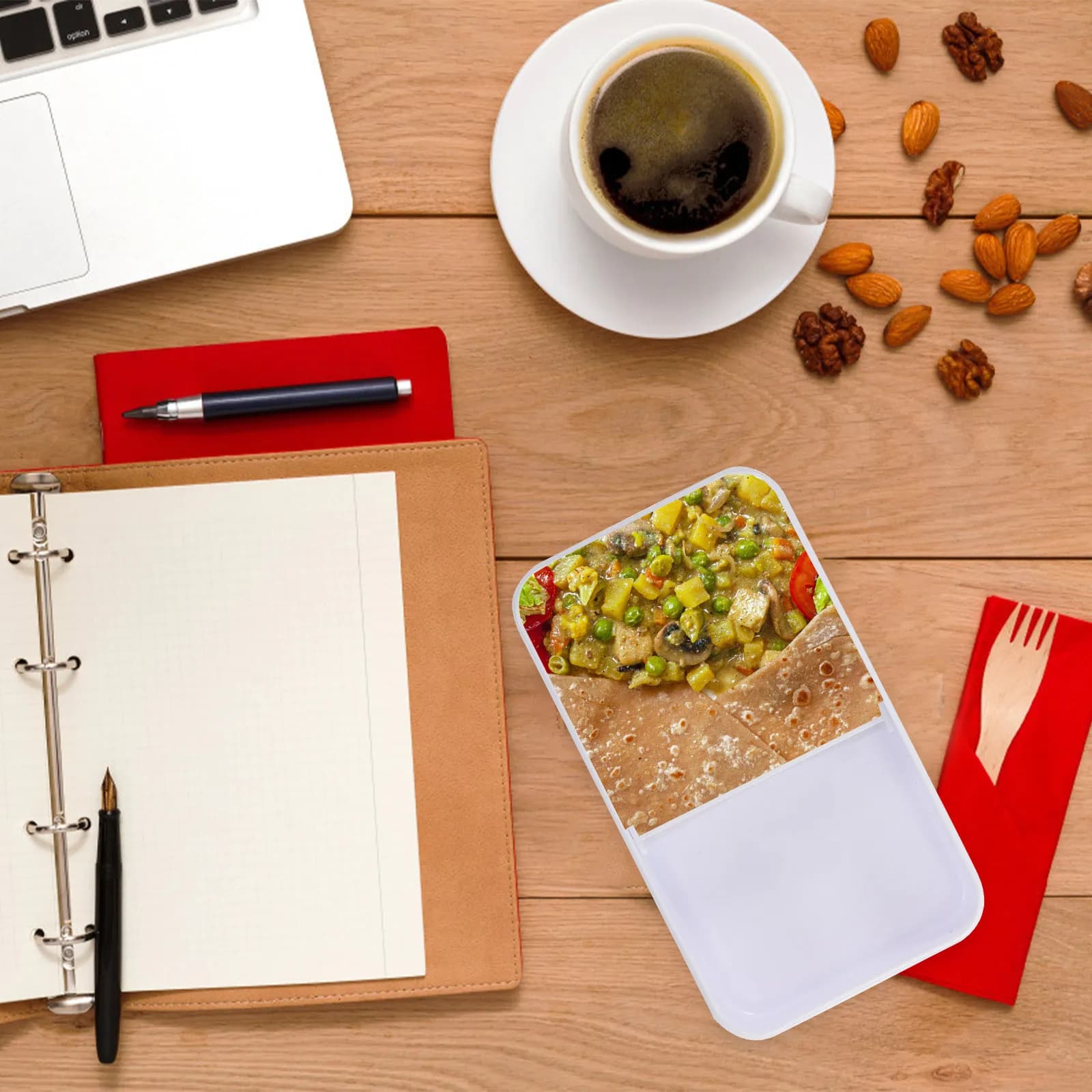 Contenitore per Pranzo Ermetico a Doppio Strato, Portatile e Antiodore, Scatola Bento in Plastica per Viaggi ed Escursioni