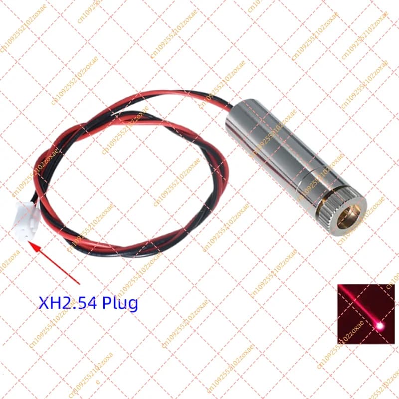 High Power 650nm 220-250mW Red Laser Head Module Adjustable Focus 3.5V 5V 2.54mm Connector for DIY Engraving