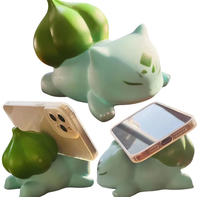 Mobile Phone Holder Bulbasaur, Tablet Accessories, Table Support Flexible Cardboard Shape, Gift