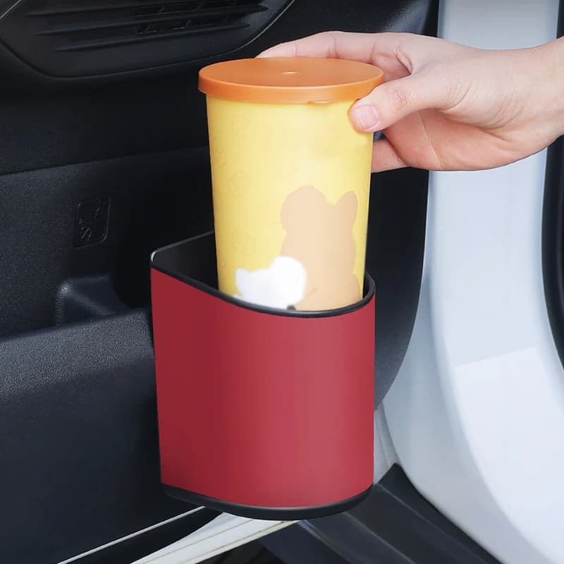 Portabicchieri Universale per Auto con Clip Posteriore, Contenitore Portabevande, Organizer per Sedile Posteriore, Tasca Portaoggetti