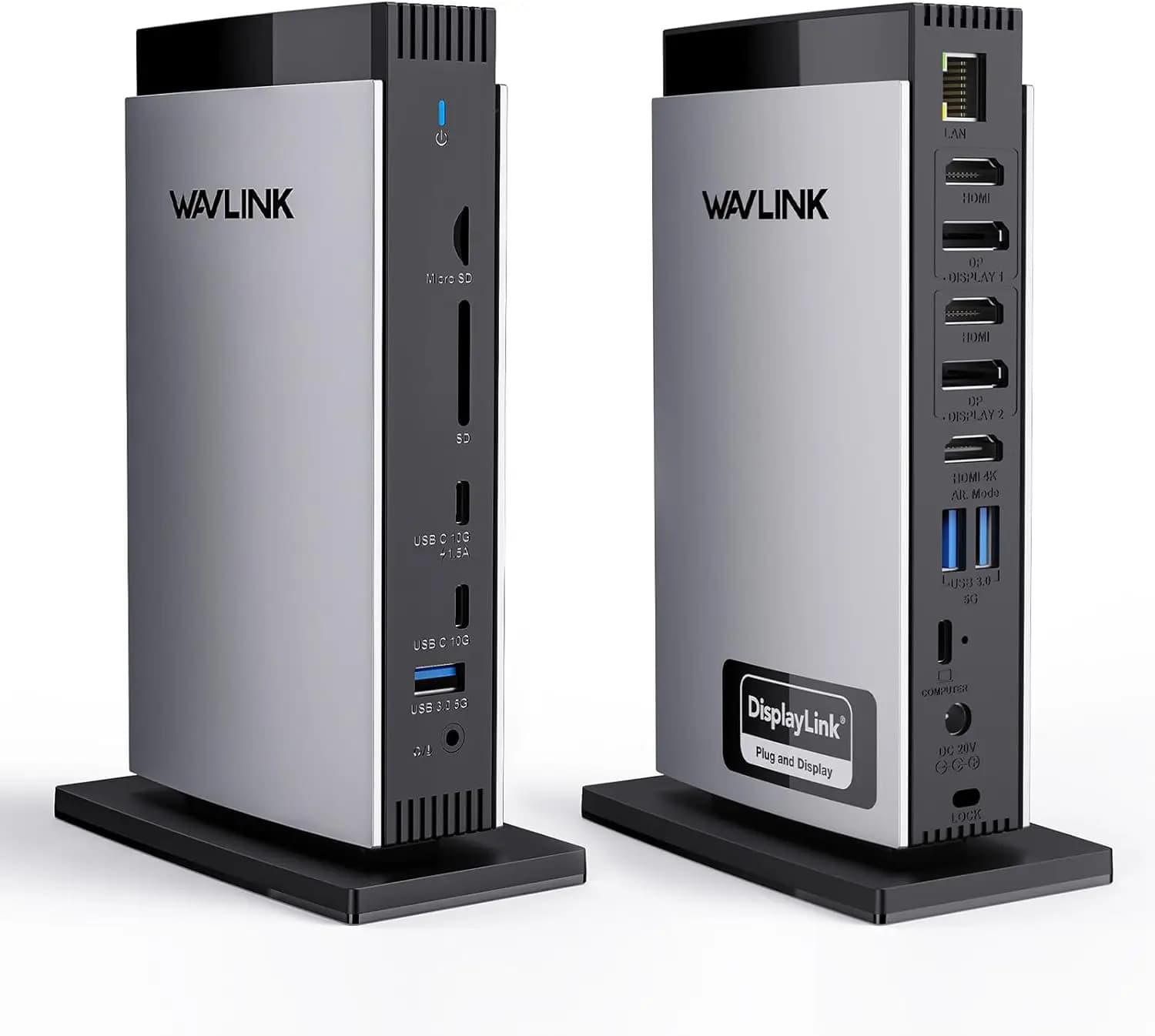 Docking Station USB-C 15-in-1 per Tre Monitor con Ricarica 100W, Compatibile con Mac/Windows