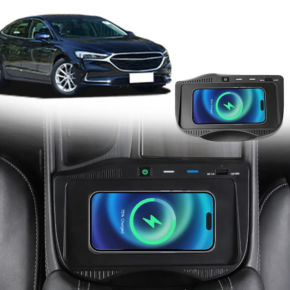 Fast Charging Wireless Car Charger for Buick LaCrosse 2016-2025 - Vehicle Adapter Accessory for Auto