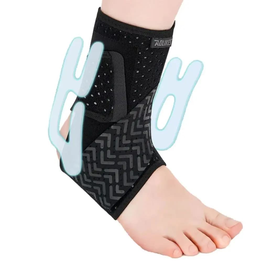 Supporto per Caviglia in Nylon Spandex Durevole, Fascia Elastica a Compressione 3D, Protezione Traspirante per Caviglia