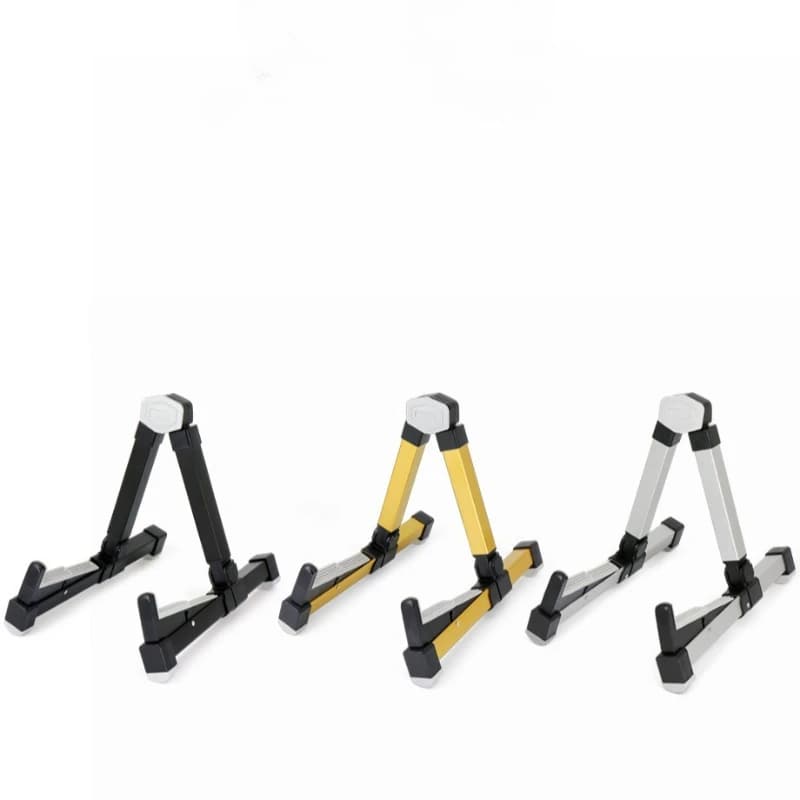 Guitar Stand Foldable A-Frame Aluminum Alloy Floor Stand for Pipa, Liuqin, Electric Bass, Portable Holder for Guzheng and Picks