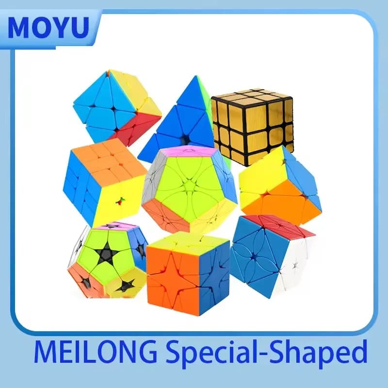 Moyu Cubo Magico a Forma Speciale Senza Adesivo Meilong Alien Series SQ1 Skew Piramide Giocattoli Professionali Fidget Cubo Magico Puzzle Giocattolo