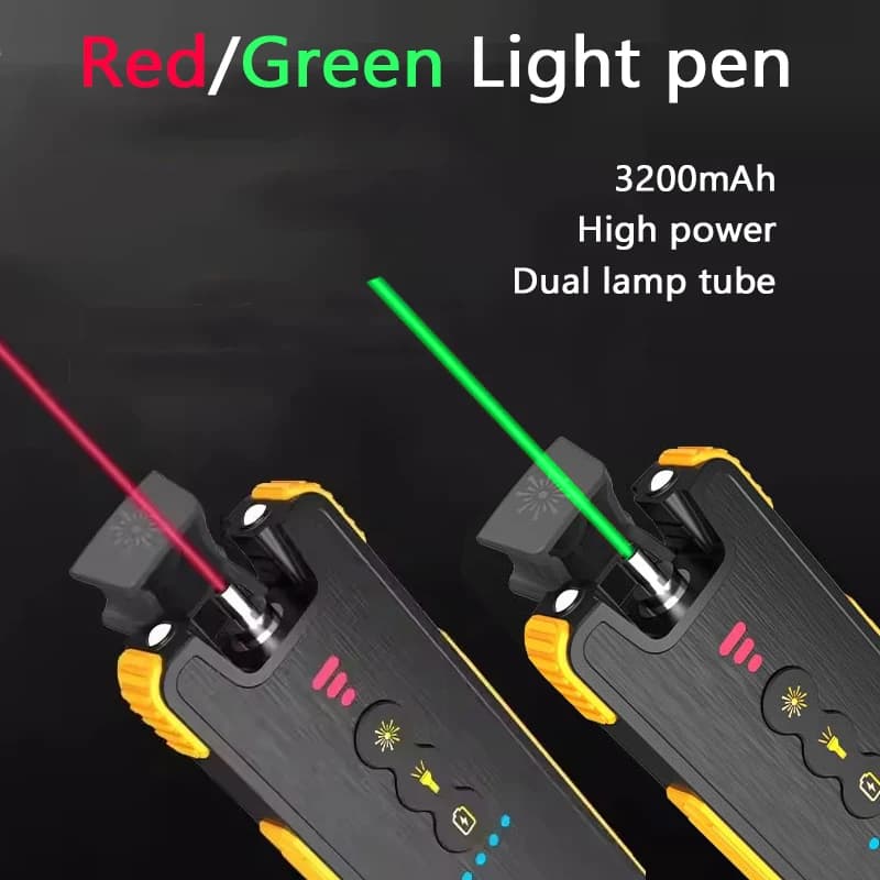 Localizzatore Visivo di Guasti per Fibra Ottica 15/30/50mW, Batteria Ricaricabile 3200mAh, Penna Laser VFL, Power Bank, Tester per Cavi in Fibra Ottica
