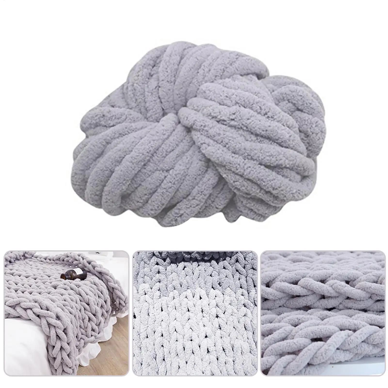 Big Yarn for Covers, Carpets, Scarves, Bathrobes and Pets - Soft and Comfortable