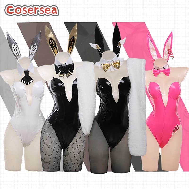 【Rupee Viper esaurito!】Costume cosplay Cosersea Blanc Noir Bunny, completo di tuta bikini Nikke The Goddess Of Victory