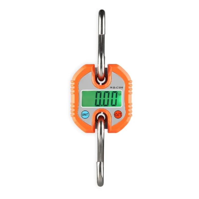 Mini Bilancia Elettronica Portatile Digitale per Bagagli e Pesca con Funzione Zero Tracking e Tara, Bilancia a Doppio Range da 150 kg