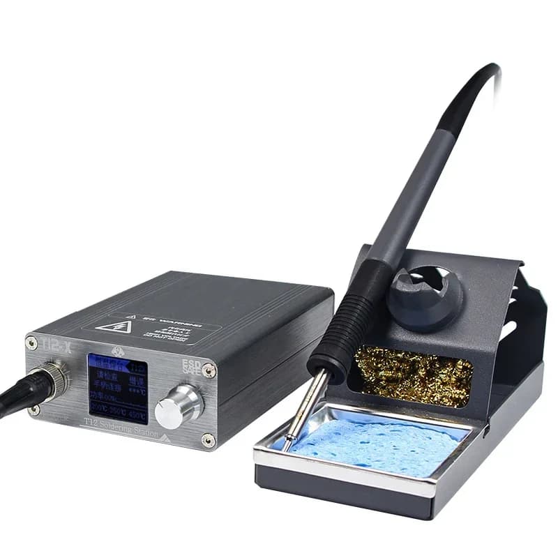 OSS T12-X plus Stazione di saldatura Saldatura elettronica con punte di ferro T12 per iPhone PCB Riparazione Scheda telefonica Strumenti di riparazione di saldatura