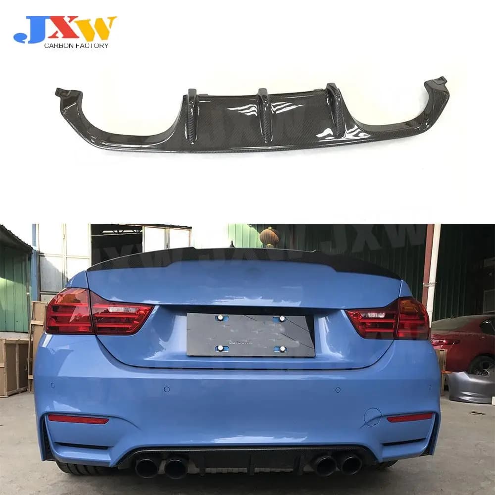 MP Style Dry Fibra di Carbonio Paraurti Posteriore Diffusore Lip Spoile per BMW Serie 3 F80 M3 4 Serises F82 F83 M4 2014-2019 Fibra di Vetro