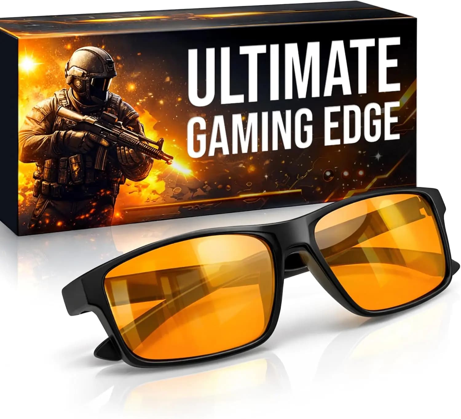 Occhiali da Gaming Anti Luce Blu, Protezione per Guida Notturna e Computer per Uomini, Idea Regalo