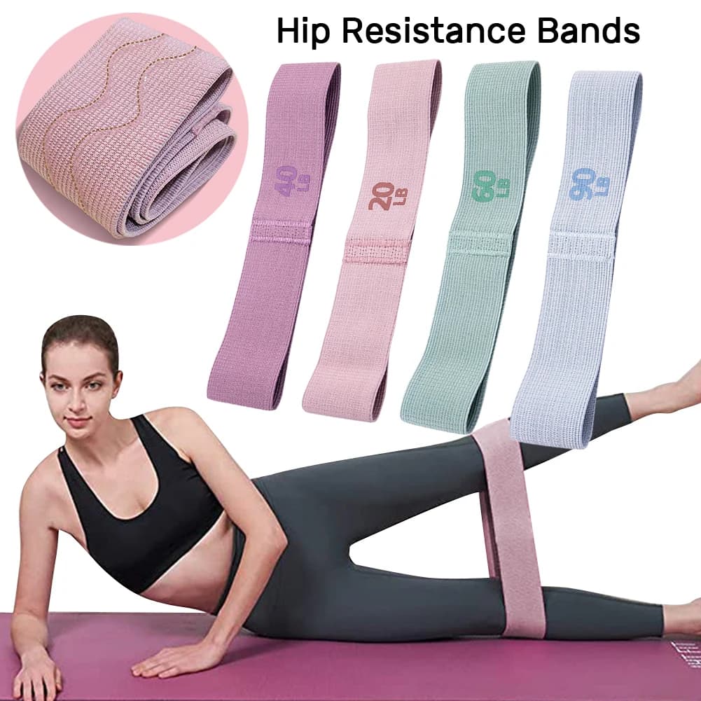 1/2/4 Pieces Resistance Faxes for Glutei Anti-slip, Elastic for Training, Elastic Waxes for Cosmetics, Yoga and Gym Equipment
