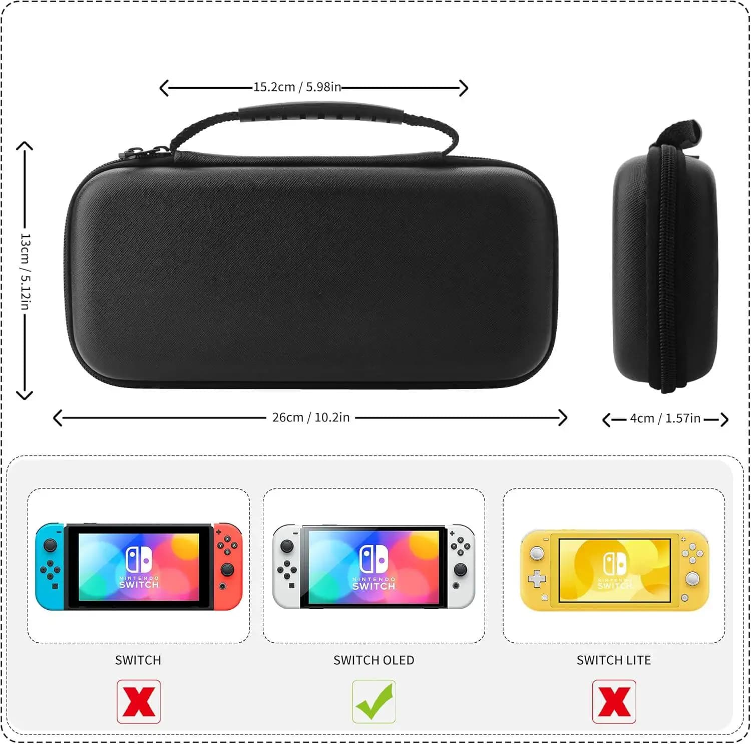Custodia Portatile Leggera e Impermeabile per Switch 1 - Borsa Protettiva per Console e Accessori