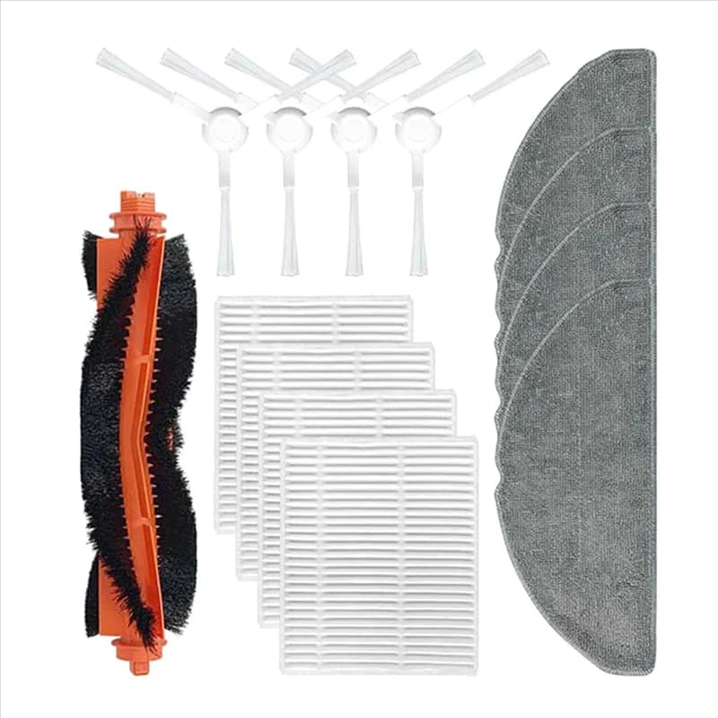A005-Main Side Brush Filter Mop Rags Accessories For Mijia C103/E10/B112 Sweeper Cleaner