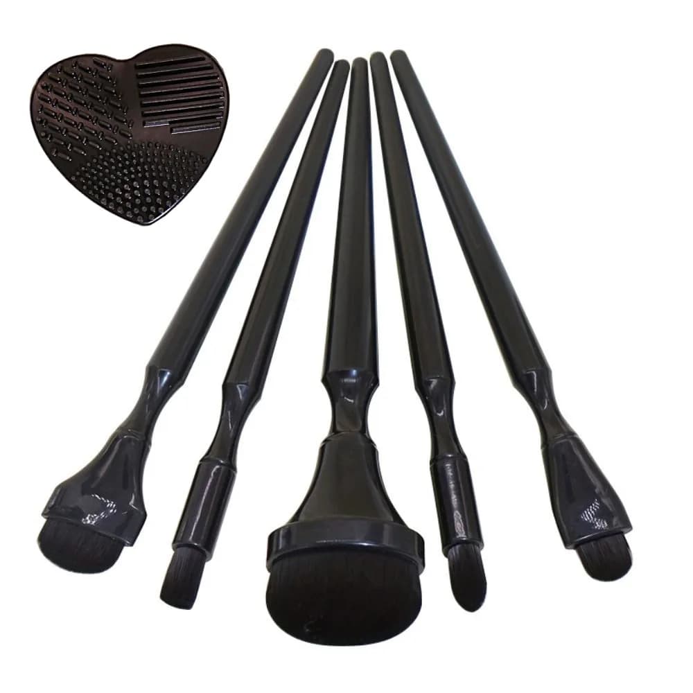 Set di pennelli per trucco professionale con manico ergonomico, kit di pennelli cosmetici delicati sulla pelle, pennello multifunzione morbido e soffice per cipria