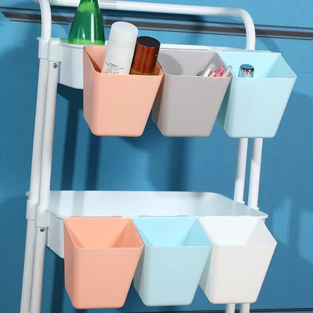 Cestino appeso gancio Design cestino portaoggetti cucina bagno organizzatori cosmetici scatola portaoggetti contenitore scatola portamatite barile della spazzatura