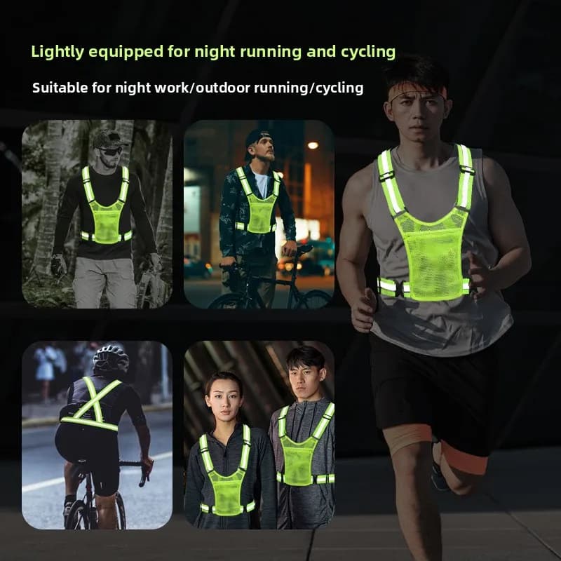 Reflective Belt Outdoor Reflective vest Reflective Belt Night Running Belt Reflective Clothing Reflective Cycling vest