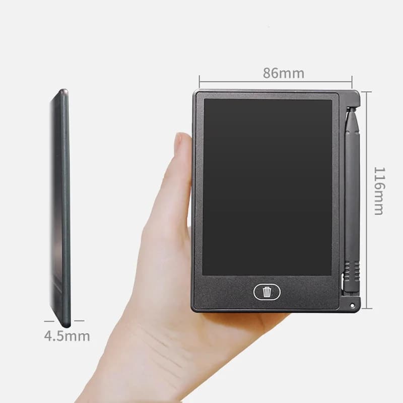 Tablet LCD da 4,4 Pollici per Scrittura e Disegno, Giocattolo per Bambini, Lavagna Magica per Casa, Ufficio e Studenti