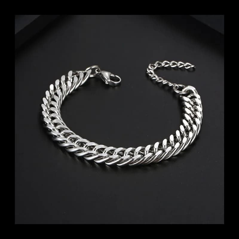 Men's Bracelet Ba Simple and generous fashionable brand Hip-hop niche design Cold wind Titanium steel men's jewelry YL614