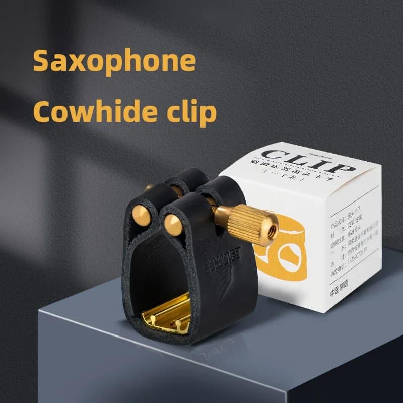 Alto, Tenor, and Soprano Saxophone Reed Clips, Metal and Bakelite Mouthpiece Reed Holders