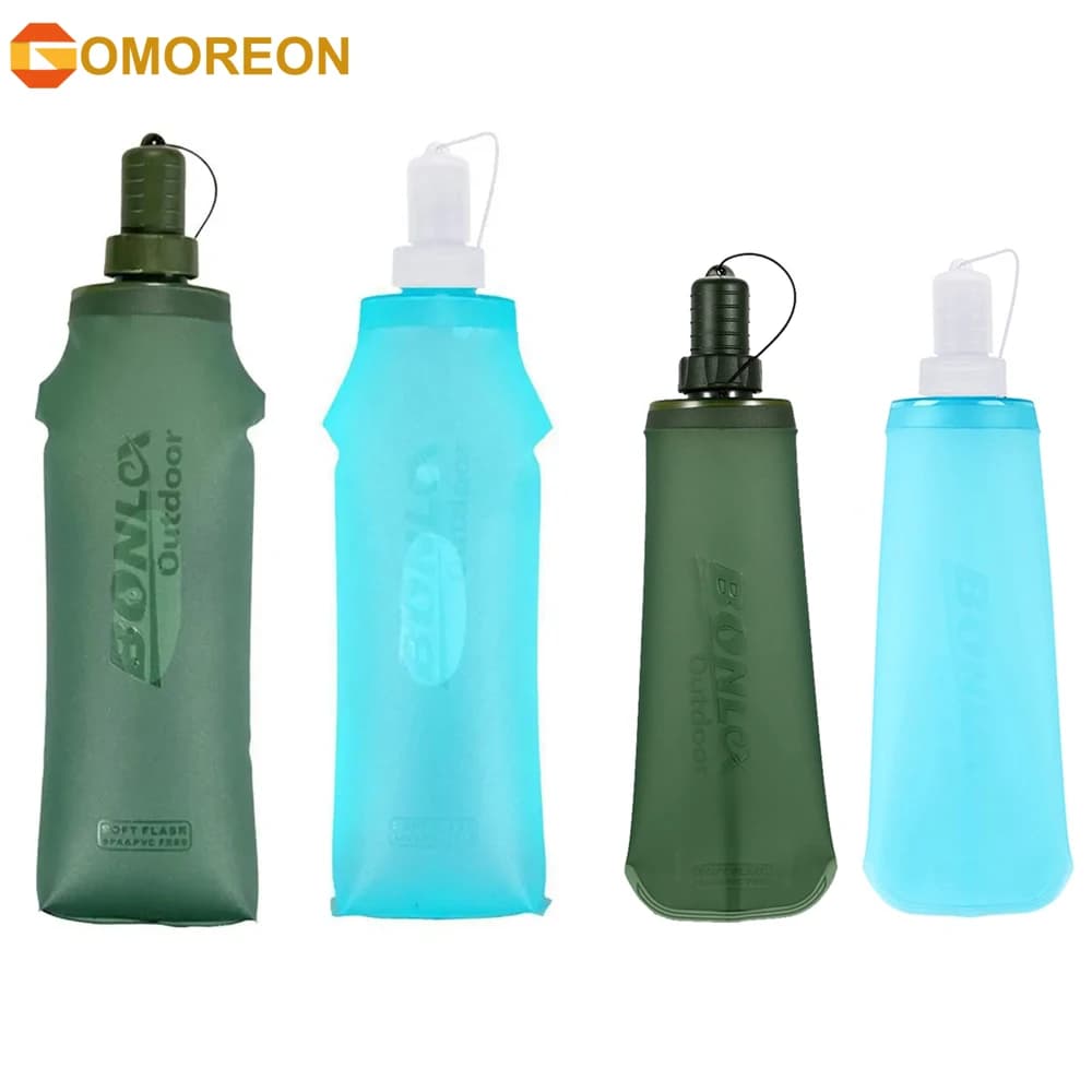 250 ml soft bottle 500 ml, current water bottle Foldable TPU hydration bottle for racing hydration package Cycling Hiking Marathon