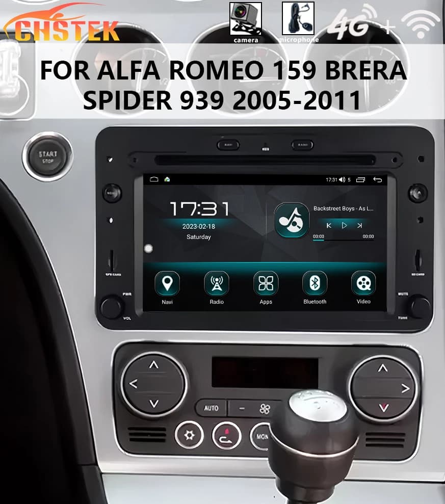 CHSTEK Car Radio For Alfa Romeo 159 Spider 939E Brera 939D Multimedia Navigation Carplay Bluetooth GPS WIFI Player Screen Stereo