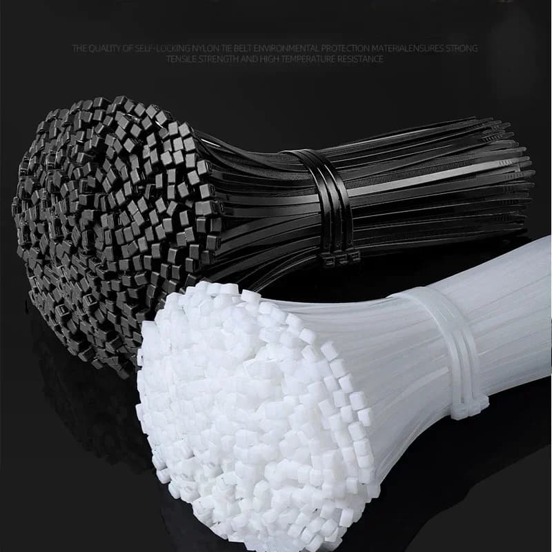 Self-locking Cord 1000/100Pcs Nylon Cable Ties Ties Straps Adjustable Cables Fastening Loop Home Office Wire Zip Ties Wholesale