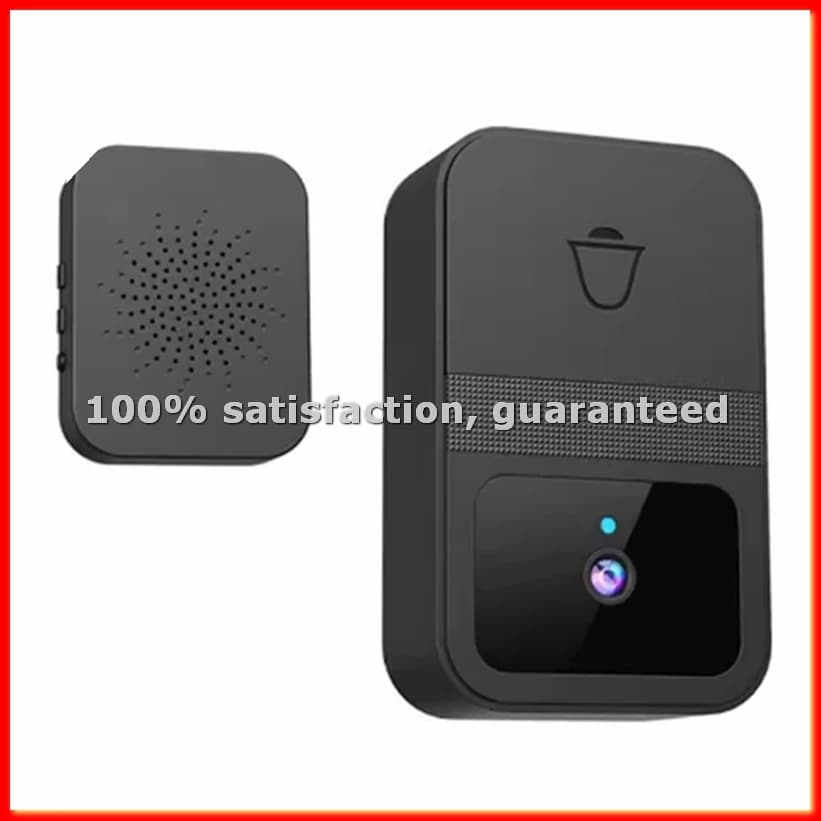 Set Campanello Video Wireless per Casa con Audio Bidirezionale, Videocamera HD, Archiviazione Cloud, Visione Notturna, Compatibile WiFi 2.4G - A25R