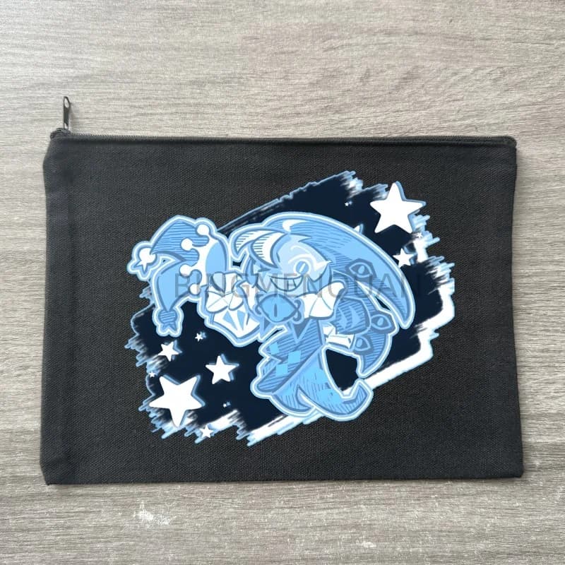 Borsa per il Trucco in Tela Piccola Cookie Run Shadow Milk, Pochette da Viaggio per Cosmetici, Borsa per Toilette Portatile per Donne