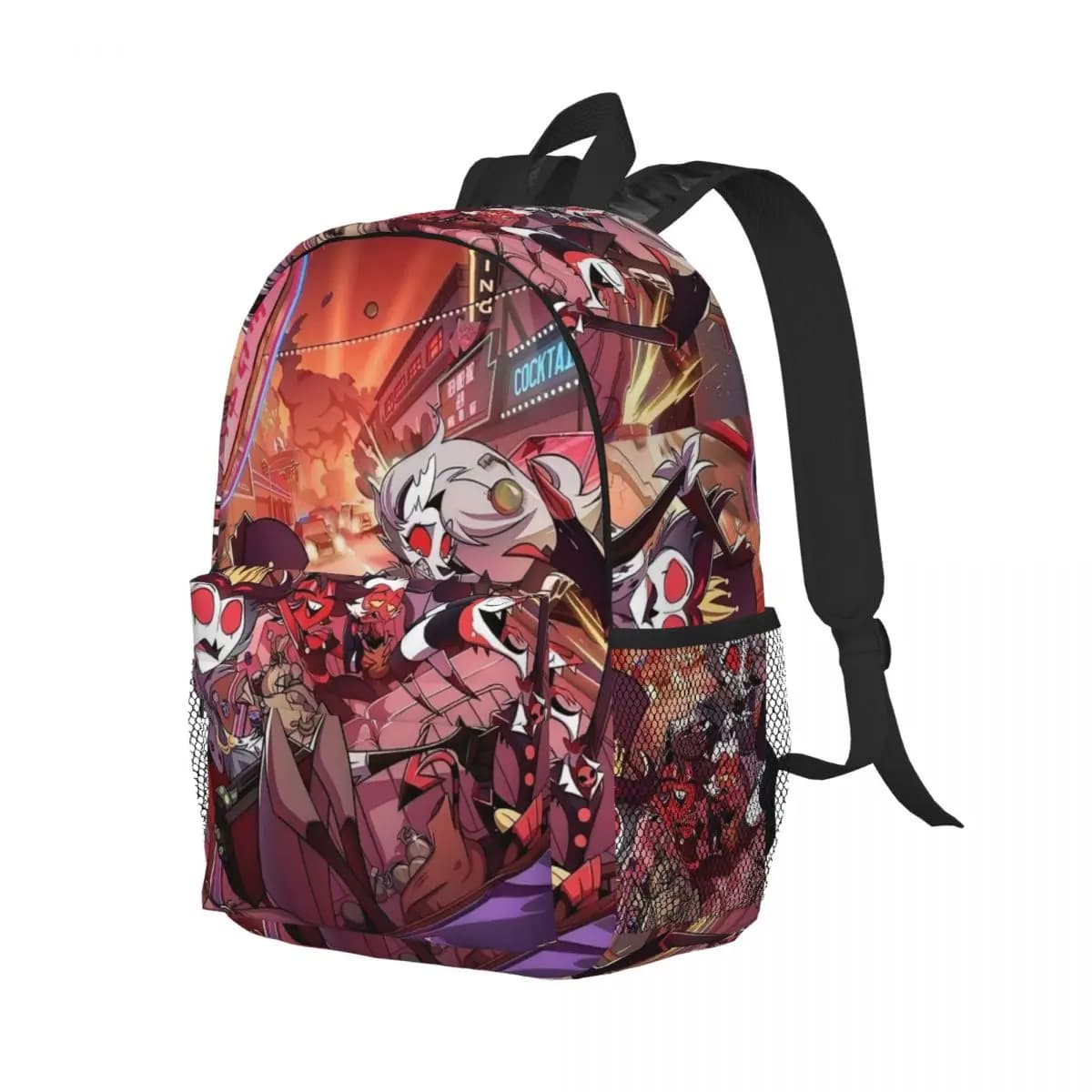 Helluva Boss Zaino Studente Ragazzi Ragazze BookBag Borsa da scuola per bambini Borse a tracolla per laptop per uomo Donna