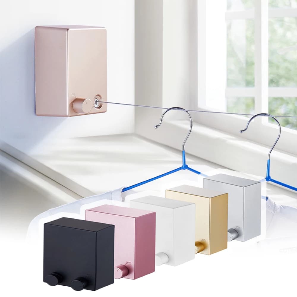 Linea magica per asciugare i vestiti Linea retrattile per vestiti 0,8-4,2 m Salvaspazio Stendibiancheria Appendiabiti per la casa