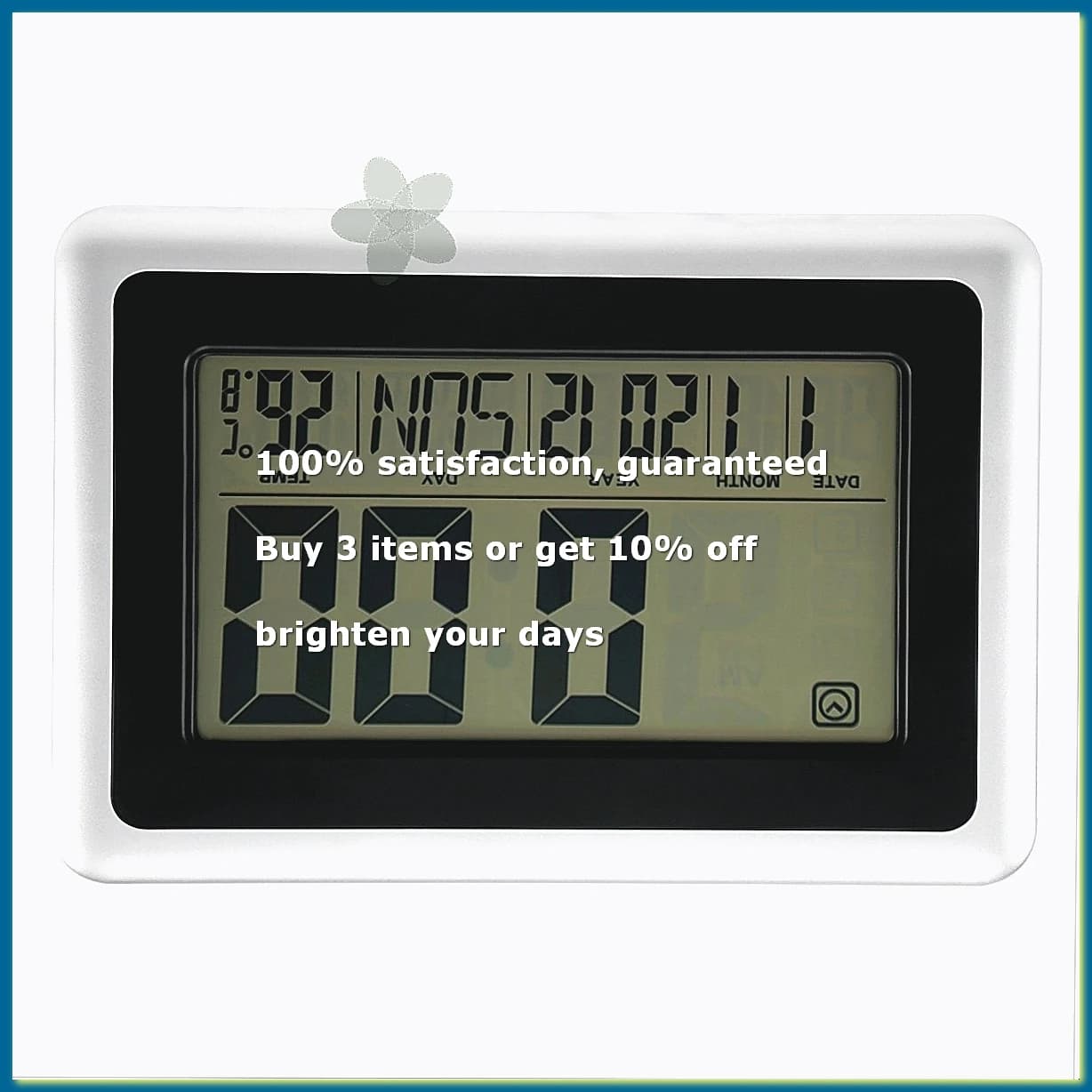 Large Display Digital Wall Clock,Silent Desk Shelf Clocks Battery Operated Easy To Read Nightstand Alarm