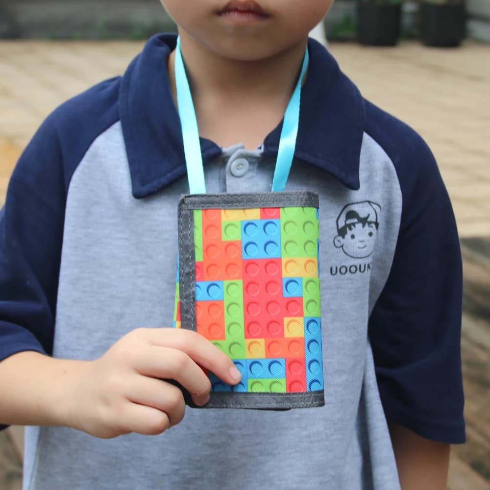 New Wallet Short Fold Personalized Student Fashion Zero Wallet Simple Print Small Card Bag Cute Girls Boys Gifts
