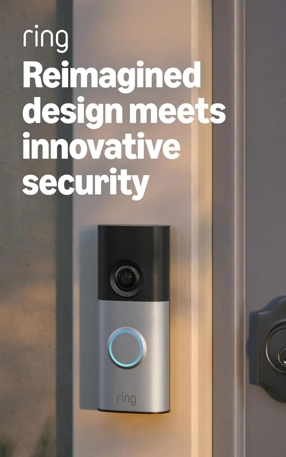 Campanello Cablato con Video 2K, Lente Grandangolare, Zoom 4x e Visione Notturna per Sicurezza Domestica