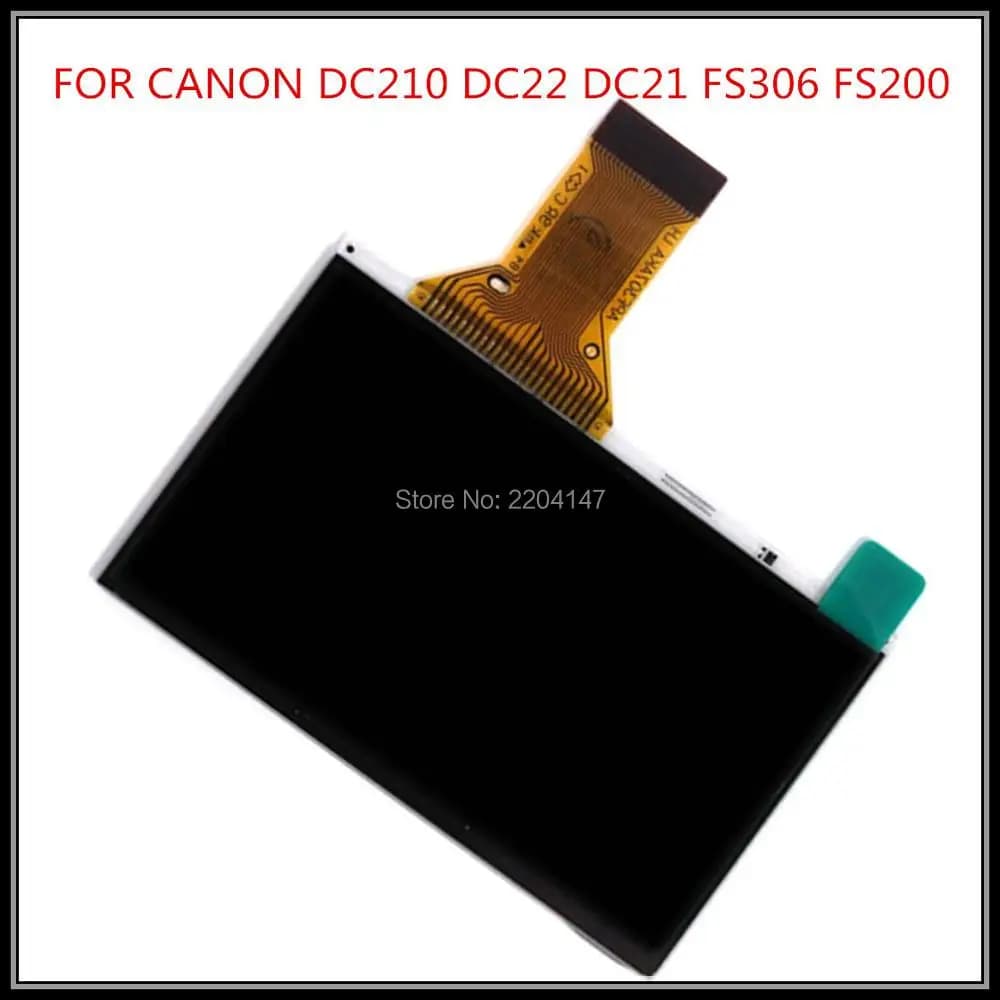 NUOVO display LCD di ricambio per Canon FS22 FS21 FS10 FS19 FS100 FS200 FS306 FS305 DC210 FS20