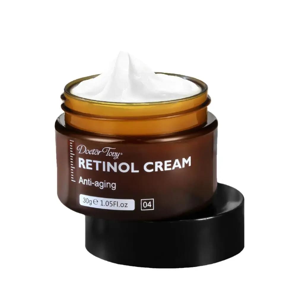 Crema Viso al Retinolo 30g Anti-Età Anti-Rughe Rassodante Idratante Attenua le Linee Sottili Illumina la Pelle Cura Delicata