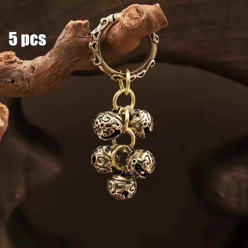 16mm Brass Handicraft Die-Casting Wind Chimes Bell Button Wind Bell Tibetan Bronze Bell Gift Home Souvenir Decoration Pendant