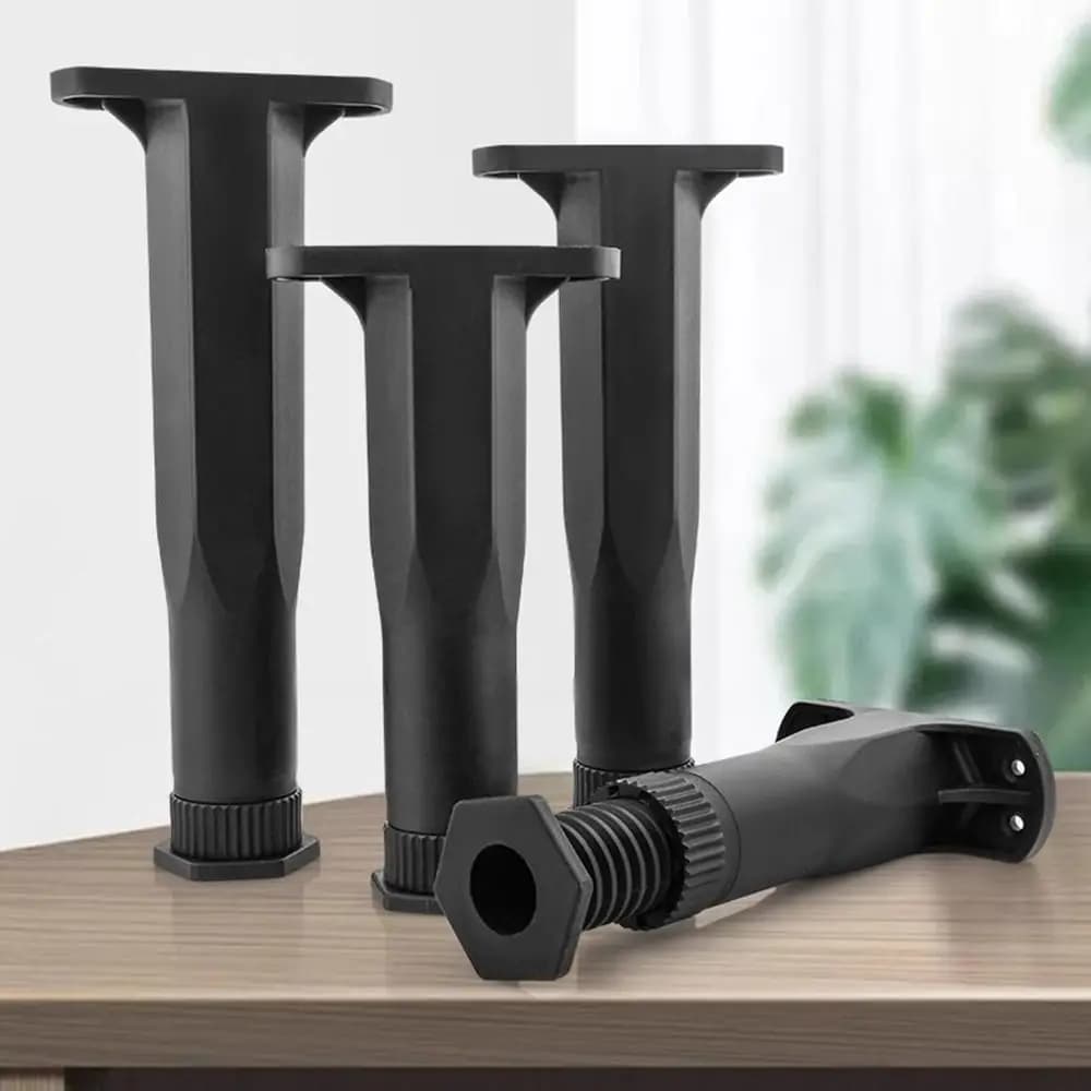 Gambe di supporto per struttura del letto ad altezza regolabile Gambe di supporto per doghe del letto portanti in PP Sostituzione delle gambe del letto nere resistenti