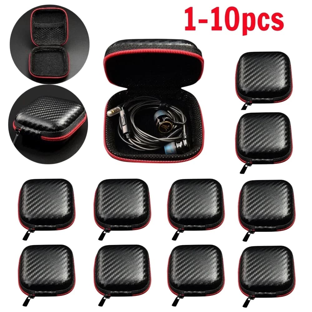 Scatola portaoggetti per cuffie wireless Custodia per cavo di ricarica per auricolari EVA Custodia protettiva anticaduta resistente all'usura anti-pressione