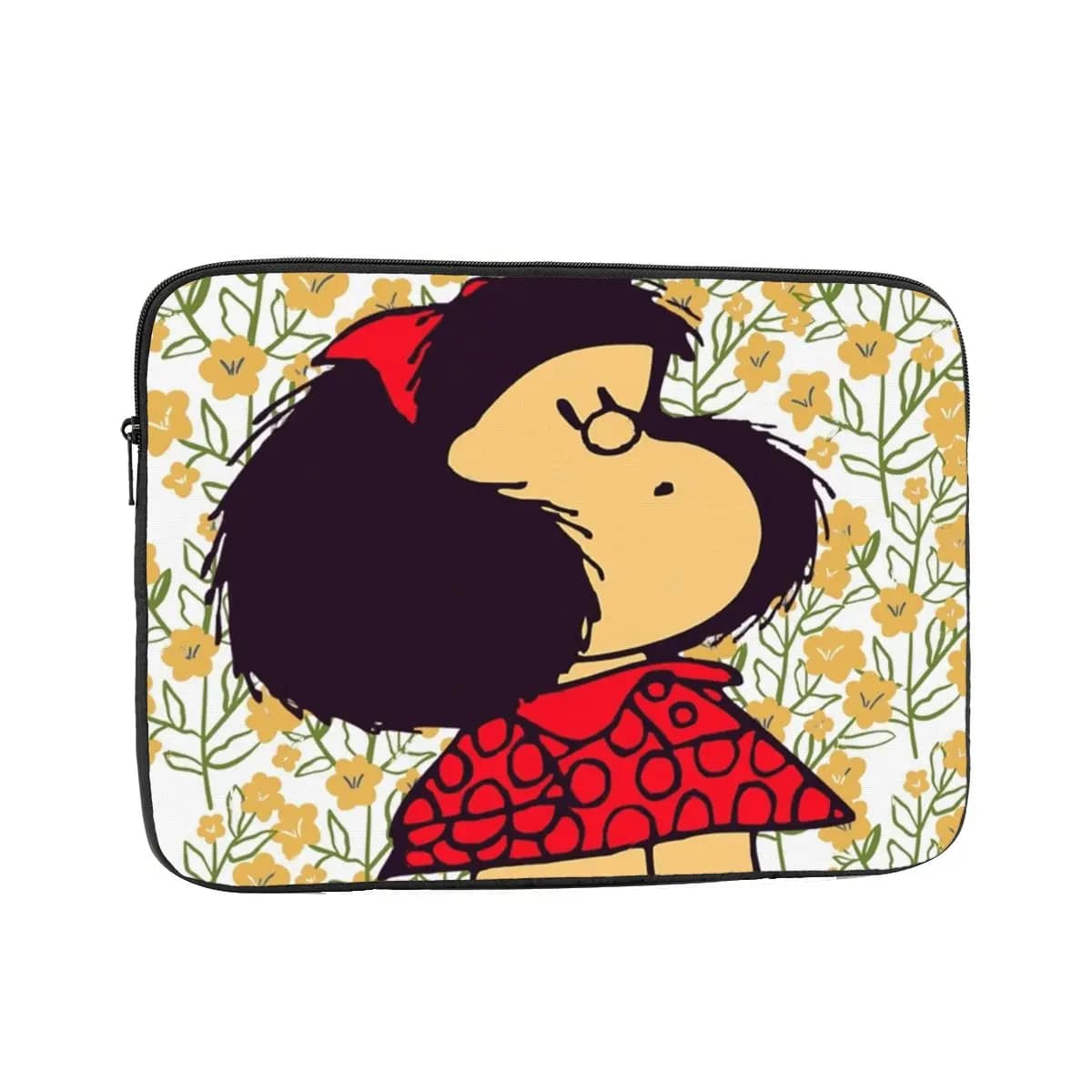 Custodia antiurto 12 13 15 17 pollici Mafalda Flowers Custodia per laptop Kawaii Amine Custodia per notebook