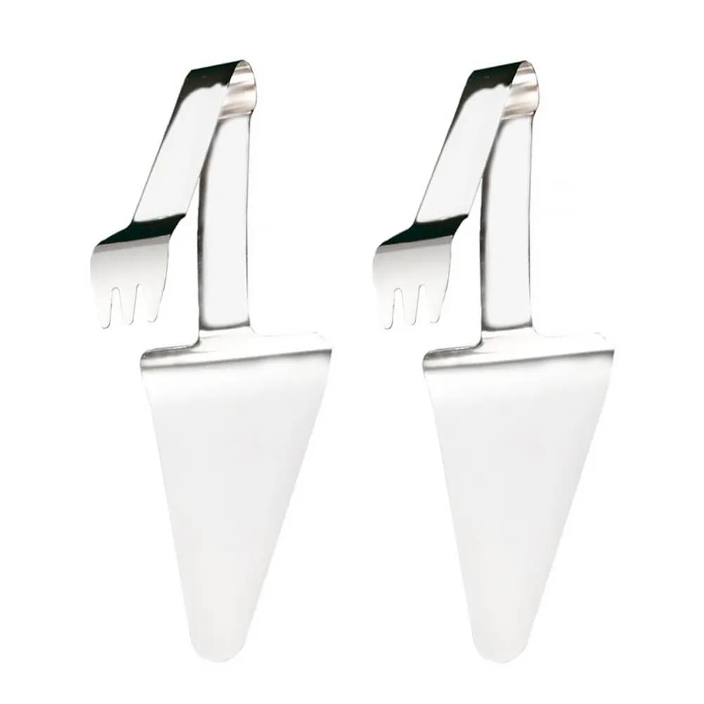 Set di 2 Pale per Pizza in Acciaio Inox di Grado Alimentare, Manico Ergonomico Antiscivolo, Utensile da Forno Isolato Termicamente per Pizza, Torte e Dessert
