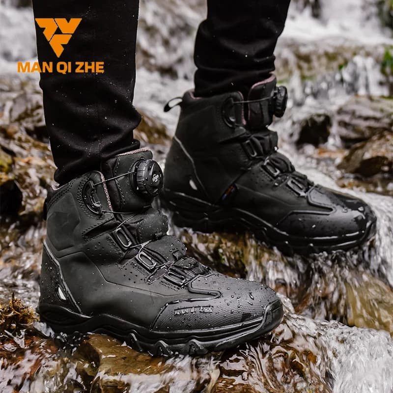 Stivali da moto da uomo serie FEHER MQZ per tutte le stagioni, protettivi, resistenti all'usura, per motociclisti, escursionismo, scarpe da pendolarismo urbano